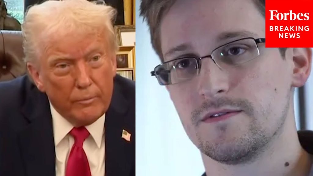 WATCH: Reporter Asks Trump If He’s Considering Pardoning Edward Snowden