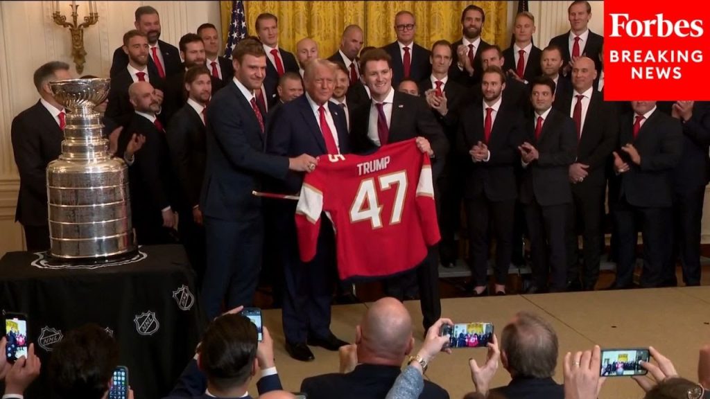 JUST IN: President Trump Hosts The Stanley Cup Champion Florida Panthers At The White House