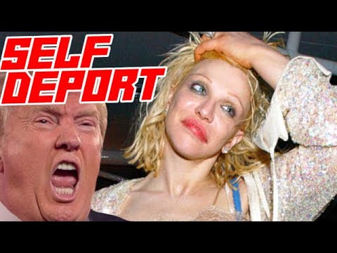 Courtney Love Latest Washed Up Loser To Leave US Over Trump