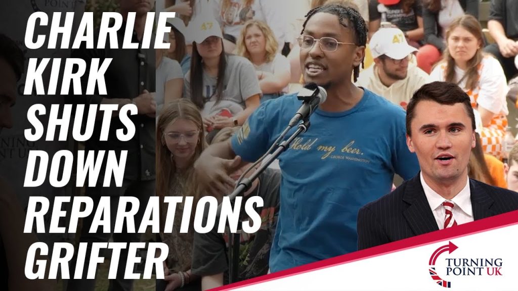 Charlie Kirk Shuts Down Reparations Grifter