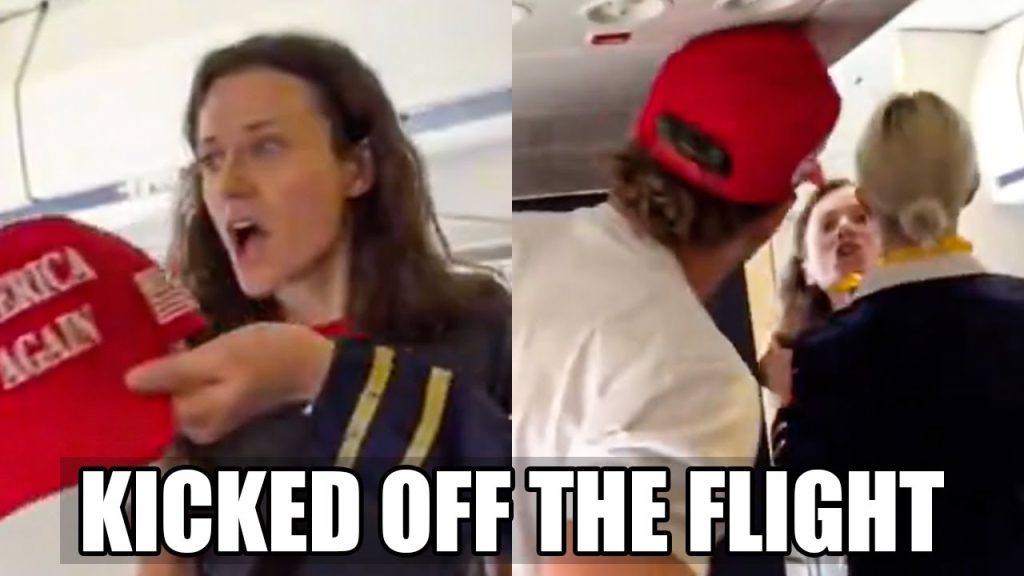Anti-Trump Protester Kicked Off Flight For Melting Down Over MAGA Hat
