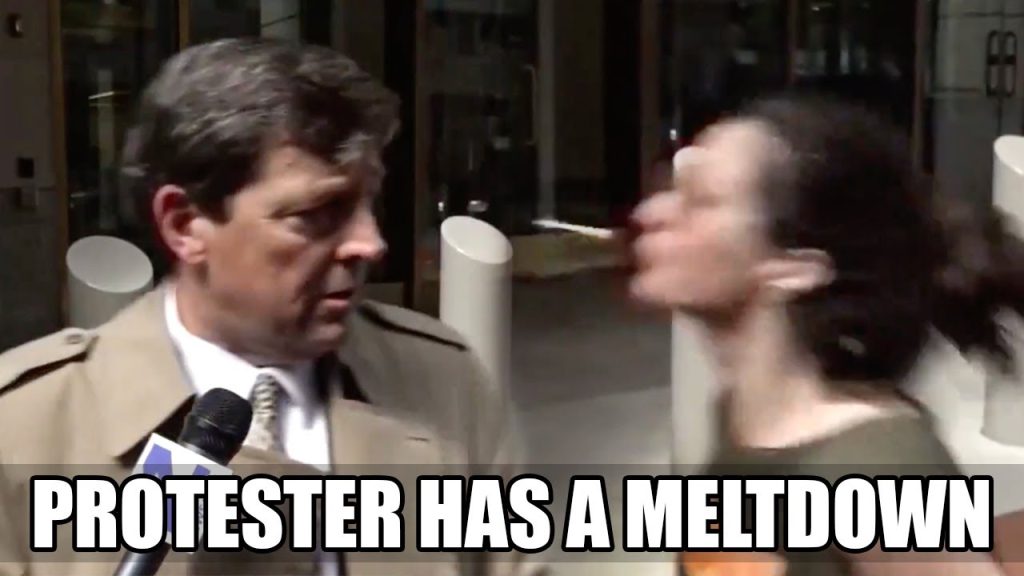 Anti-Trump Protester SPITS On Trump’s Nominee Ed Martin On Live TV
