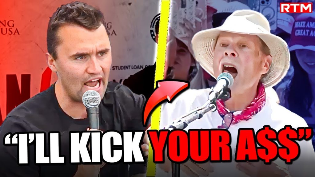 Chaos ERUPTS As Old Liberal Challenges Charlie Kirk To A Fist Fight