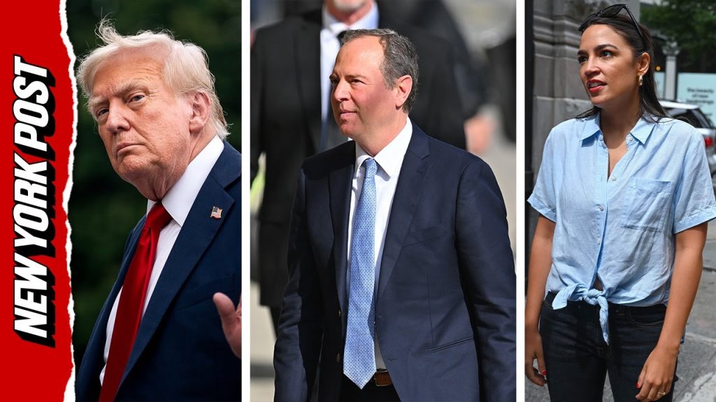 Trump unloads on ‘dishonest’ Adam Schiff, ‘low IQ’ AOC and Jasmine Crockett