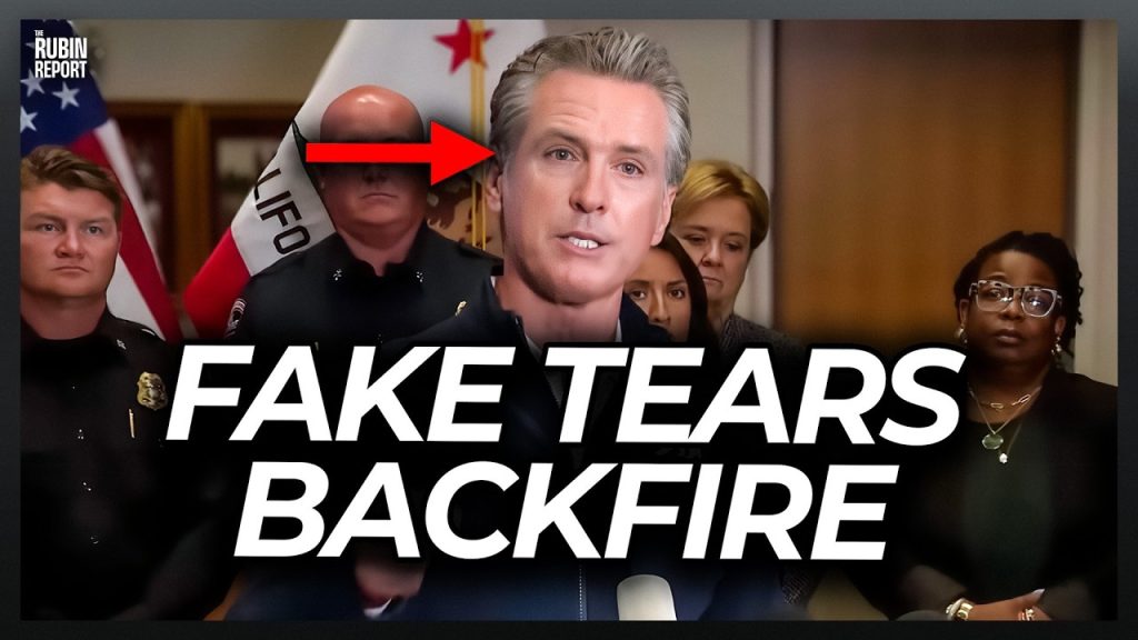 Gavin Newsom Mocked for Obvious Fake Crying at Press Conference