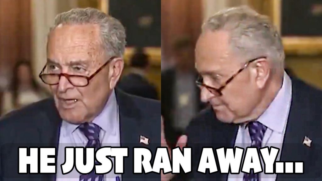 Reporter EXPOSES Chuck Schumer With One Question & Makes Him Run Away From Press Conference