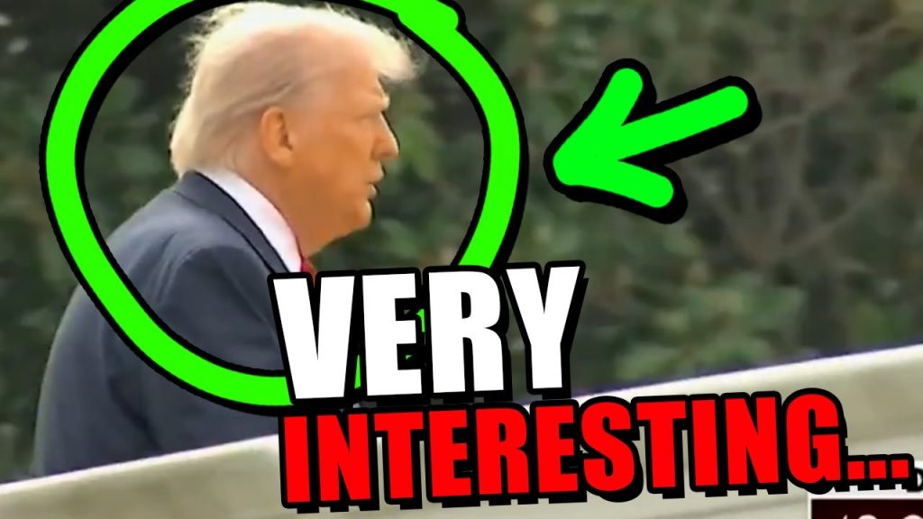 Someone spotted President Trump in action