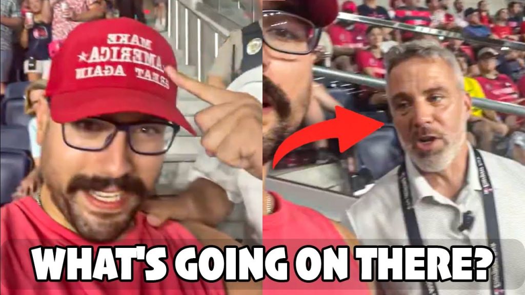 Fan KICKED OUT Of Stadium By Police For Wearing MAGA Hat