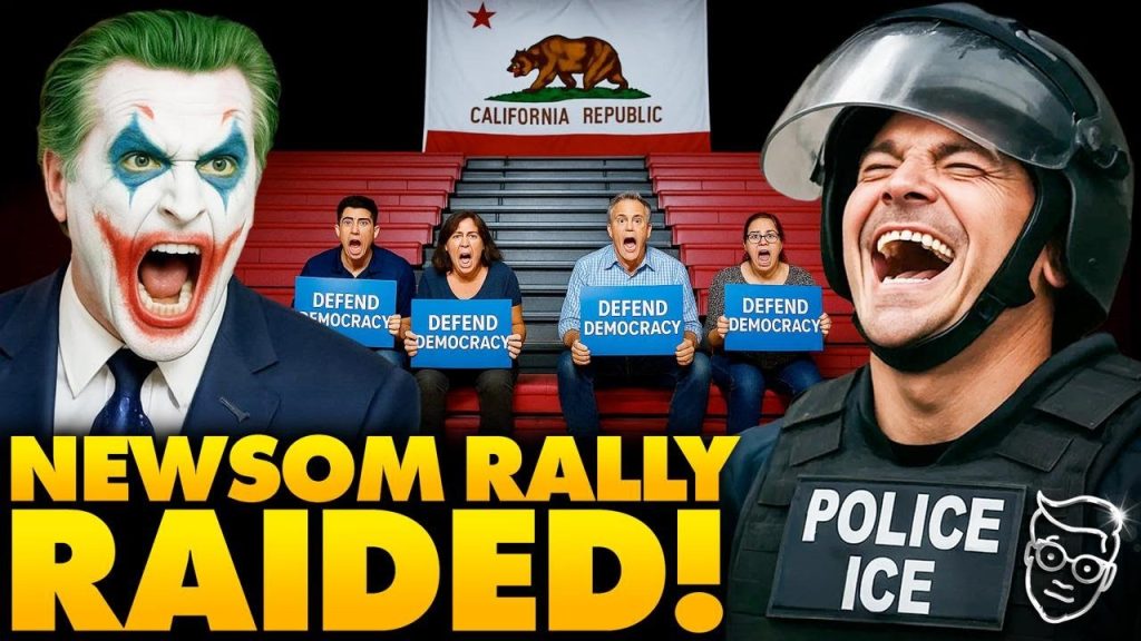 Trump Orders ICE Raids on Gavin Newsom’s Tiny ‘Rally’ | Gavin Has Hysterical Meltdown LIVE on Stage