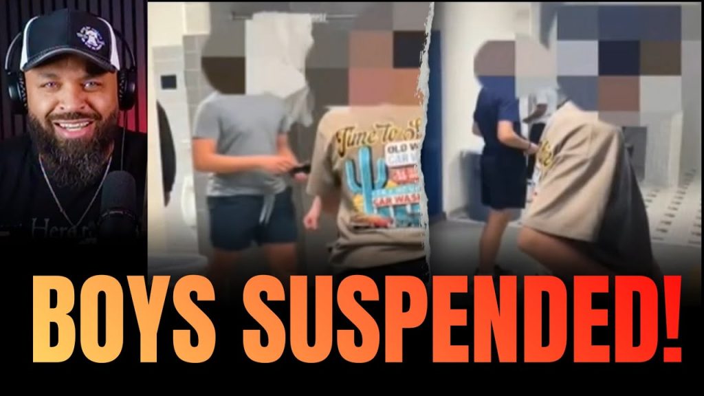 Trans Boy (GIRL) FILMS males in High School Boys Restroom but the Boys get Suspended!