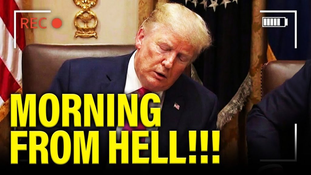 Trump LOOKS AWFUL as HE FALLS APART in AM