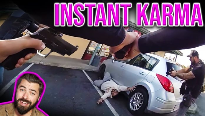 Scumbag Flashes Gun At Kid, Instantly Regrets It...