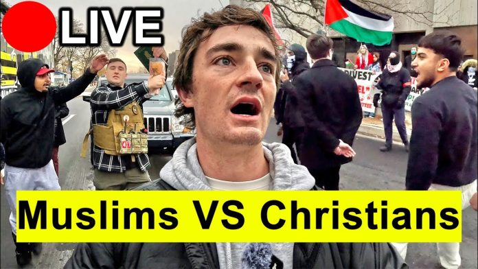 IRL Christians Protest Islamic Capital of Texas