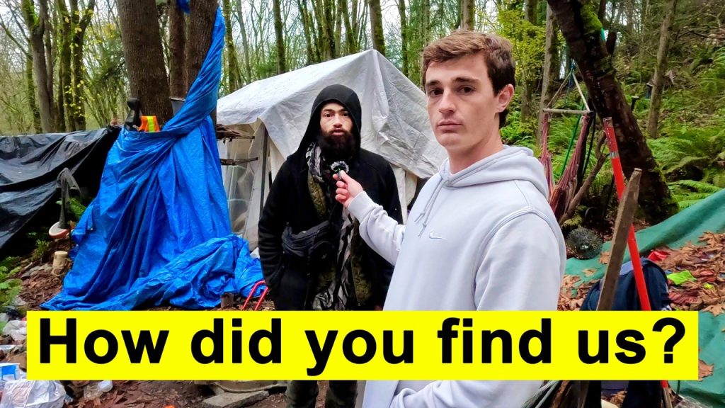 Deep Inside a Hidden Homeless Camp in the Woods