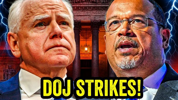 Tim Walz & Keith Ellison in HOT WATER as DOJ DROPS BOMBSHELL