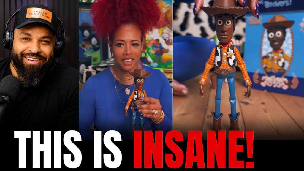 Woman Selling Black Toy Story Woody Dolls